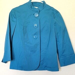 COLDWATER CREEK women's blue jacket. Size 8